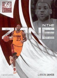 2009 10 Panini Donruss Elite Basketball In the Zone Red #19 LeBron James #'d 136/249 Cleveland Cavaliers NBA Trading Card: Sports Collectibles