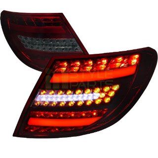 2007 2008 2009 2010 2011 Mercedes Benz C Class 4 Doors (except C63 & models with factory LED tail lights) LED Tail Lights Red Smoke Automotive