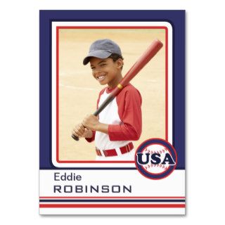 Create Your Own Baseball Card Business Card Templates