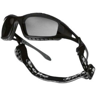 Boll Safety 253 TR 40086 Tracker Safety Eyewear with Black/Gray Polycarbonate + TPE Full Frame and Smoke Lens   Safety Glasses  