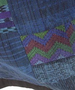 Vivid Blue Quilt/ Pillowcase Set (Guatemala) Quilts