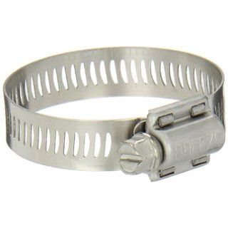 Breeze Power Seal Stainless Steel Hose Clamp, Worm Drive, SAE Size 28, 1 5/16" to 2 1/4" Diameter Range, 1/2" Bandwidth (Pack of 10): Industrial & Scientific