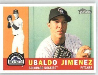 Ubaldo Jimenez   Colorado Rockies   2009 Topps Heritage Card # 291   MLB Trading Card: Sports Collectibles