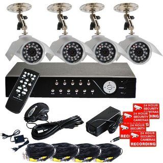 VideoSecu 4 Channel H.264 Real Time CCTV DVR Security Camera System with 4 CCD Outdoor Day Night Vision Security Cameras 420TVL, 4 of 50 Feet Video Extension Cables, 1 of 4 Channel Power Supply, 1of 2000GB Hard Drive WB3 : Complete Surveillance Systems : C