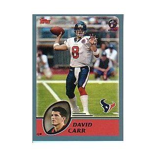 2003 Topps First Edition #268 David Carr: Sports Collectibles