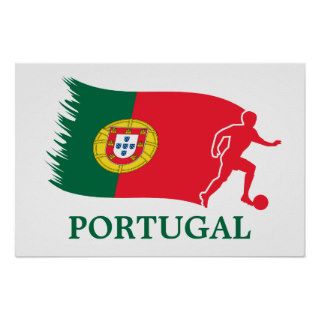 Portugal Soccer Flag Posters