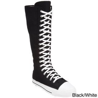 Demonia Men's 'Deviant 301' Black Knee high Sneaker Boots Demonia Boots