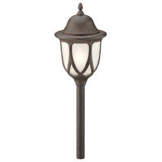Intermatic CL305OB Malibu Low Voltage 11 Watt Metal Garden Light, Oil Rubbed Bronze with Frosted Crackle Globe   Perimeter Lighting  