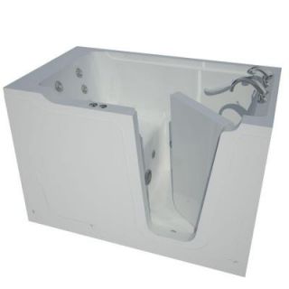 Universal Tubs 5 ft. x 36 in. Right Drain Walk In Whirlpool Tub in White HD3660RWH