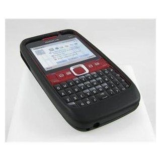 BLACK Soft Rubber Silicone Skin Cover Case for Nokia E63 w/ Free Screen Prote: Cell Phones & Accessories