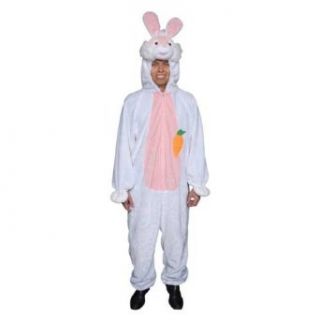 Easter Bunny Plush (white) Adult Costume Size Standard: Clothing