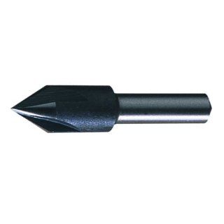 Cleveland C46217 High Speed Steel Center Reamer/Countersink, Steam Oxide Finish, 4 Flute, 3/8" Shank Diameter, 5/8" Size, 82 Degrees Point (Pack of 1): Industrial & Scientific