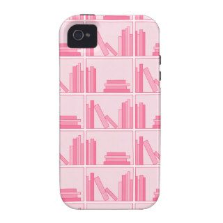 Pink Books on Shelf. Case Mate iPhone 4 Case