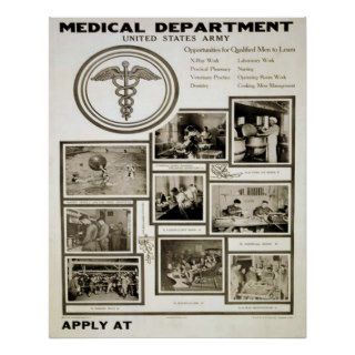 United States Army Medical Department Posters