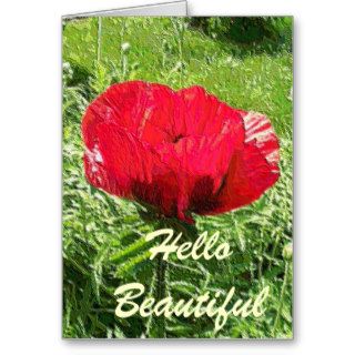Red Poppy in Soft Plastic Cards