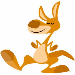 Cute Cartoon Dancing Kangaroo Photosculpture Photo Cut Out