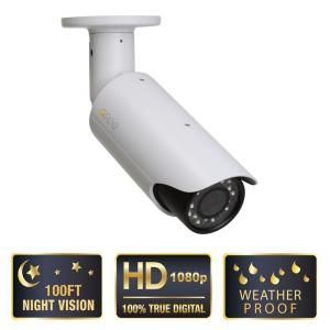 Q SEE Platinum Series Wired 1080p Indoor/Outdoor Hi Definition Weatherproof Bullet Camera QCN8002B