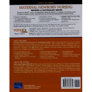 Prentice Hall Nursing Reviews & Rationals: Maternal Newborn Nursing, 2nd Edition (9780131789739): Mary Ann Hogan, Rita Glazebrook, Vera Brancato, Jean Rodgers: Books