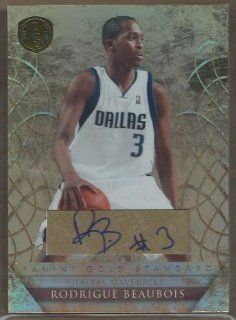 2010 11 Panini Gold Standard Signatures #140 Rodrigue Beaubois/299 Sports Collectibles