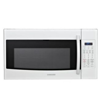 Samsung 1.8 cu. ft. Over the Range Microwave in White with Sensor Cooking DISCONTINUED SMH1816W