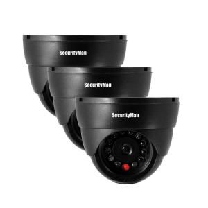 SecurityMan Indoor Dome Dummy Security Camera (3 Pack) SM 320S 3PK