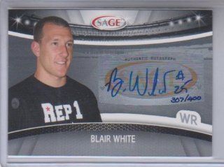 2010 Sage Blair White Autograph Rookie A 52 307/400: Sports Collectibles