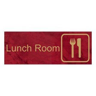 Lunch Room Engraved Sign EGRE 410 SYM GLDonPTWN Wayfinding : Business And Store Signs : Office Products