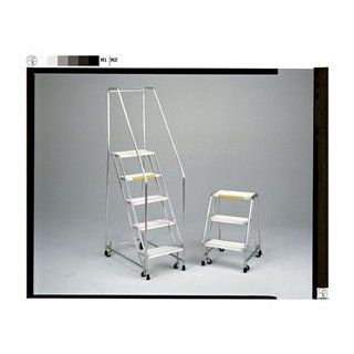 Ballymore Tough Aluminum Ladder with Spring Loaded Caster   3 Step, 20 x 25 inch    1 each. Stepladders