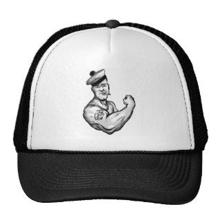 SAILOR WITH ANCHOR TATTOO HATS