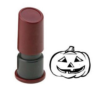 Halloween Pre Inked Rubber Stamp   HAPPY PUMPKIN : Business Stamps : Office Products