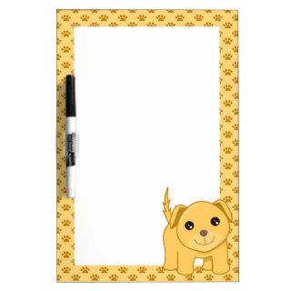 Kawaii Cute Labrador Retriever Puppy Dog Cartoon Dry Erase Board