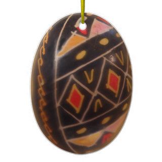 Painted Egg Christmas Tree Ornaments