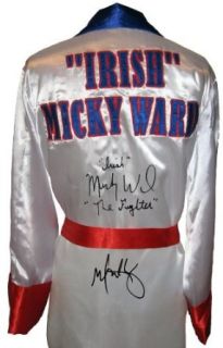 Mark Wahlberg & "Irish" Micky Ward "The Fighter" Signed Robe: Entertainment Collectibles