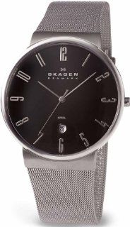 Skagen Men's Extra Large Steel Case on Mesh Watch 355XLSSB: Watches