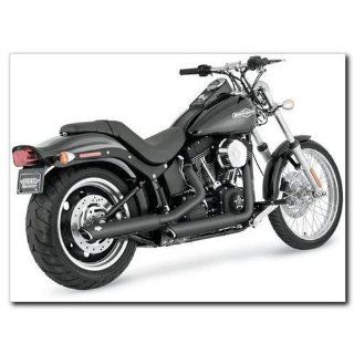 Vance & Hines 46843 Twin Slash Muffler for Harley Davidson Softail Fatboy (1801 0387): Automotive