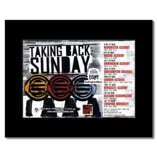 TAKING BACK SUNDAY   UK Tour 2006 Matted Mini Poster   21x13.5cm   Prints