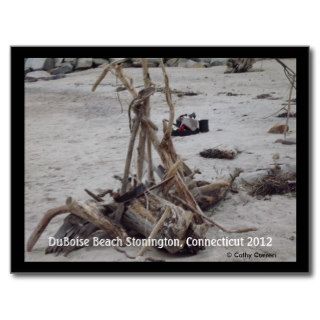 DuBoise Beach Stonington Ct After Hurricane Sandy Postcard
