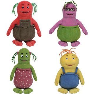 TY Beanie Babies   Set of 4 BOBLINS Cartoon Characters (Set #1   Canada/NZ/Aus Exclusive): Toys & Games