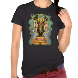 Hindu Deity Deities Goddess ~ Vintage Asian Tattoo T shirt