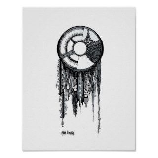 Dreamcatcher   White Background Print