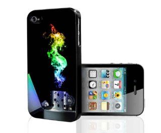 Colorful Flame Lighter iPhone 4 4s Hard Case Cell Phones & Accessories