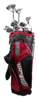 New Wilson Profile Mens Complete Golf Set R Flex RH w/ Stand Bag  Golf Club Complete Sets  Sports & Outdoors