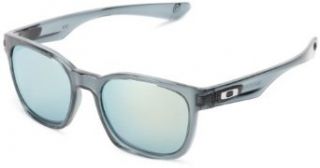Oakley Garage Rock OO9175 23 Iridium Sport Sunglasses,Crystal Black,55 mm: Clothing