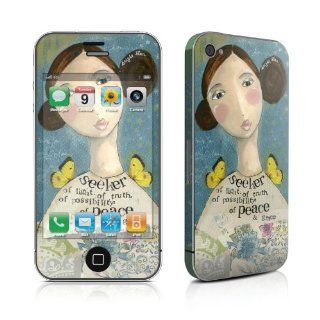 Seeker Of Light Design Protective Decal Skin Sticker (Matte Satin Coating) for Apple iPhone 4 / 4S 16GB 32GB 64GB Cell Phones & Accessories