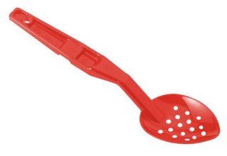 Cambro SPOP11CW 404 Polycarbonate Camwear Perforated Serving Deli Spoon, 11 1/8 by 2 7/8 Inch, Red Cooking Spoons Kitchen & Dining