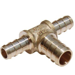 SharkBite UC364LFA 3/8 Inch by 3/8 Inch by 1/2 Inch PEX Barb Tee, Pack of 6   Pipe Fittings  