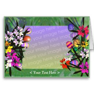 Easter Eggs and Flowers (photo frame) Cards