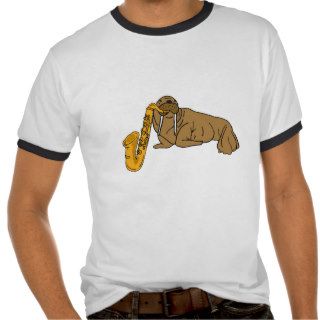 AA  Walrus Playing the Saxophone T shirt