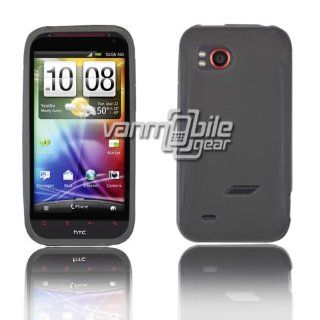 VMG HTC Rezound TPU Rubber Skin Case Cover 2 ITEM COMBO PACK Smoke Tinted See: Cell Phones & Accessories