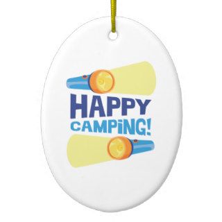 Happy Camping Christmas Tree Ornament